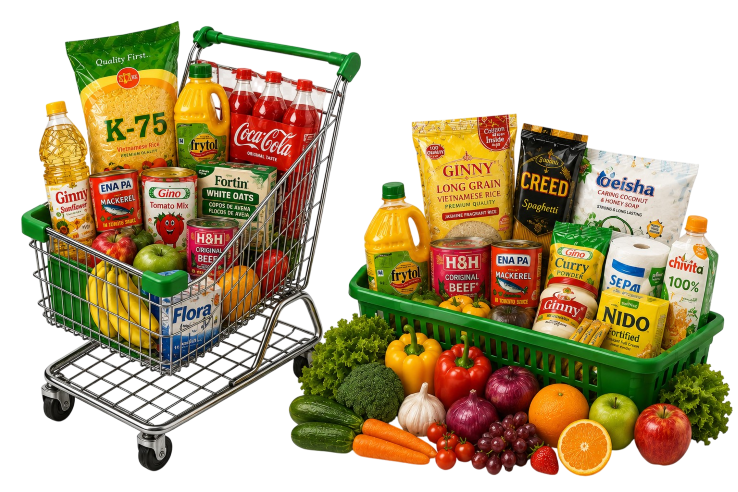 Assorted groceries and provisions